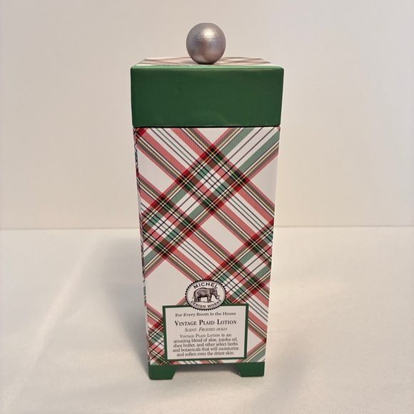Michel Design Works Vintage Plaid Hand and Body Lotion Frosted Holly New in Box - Picture 9 of 10